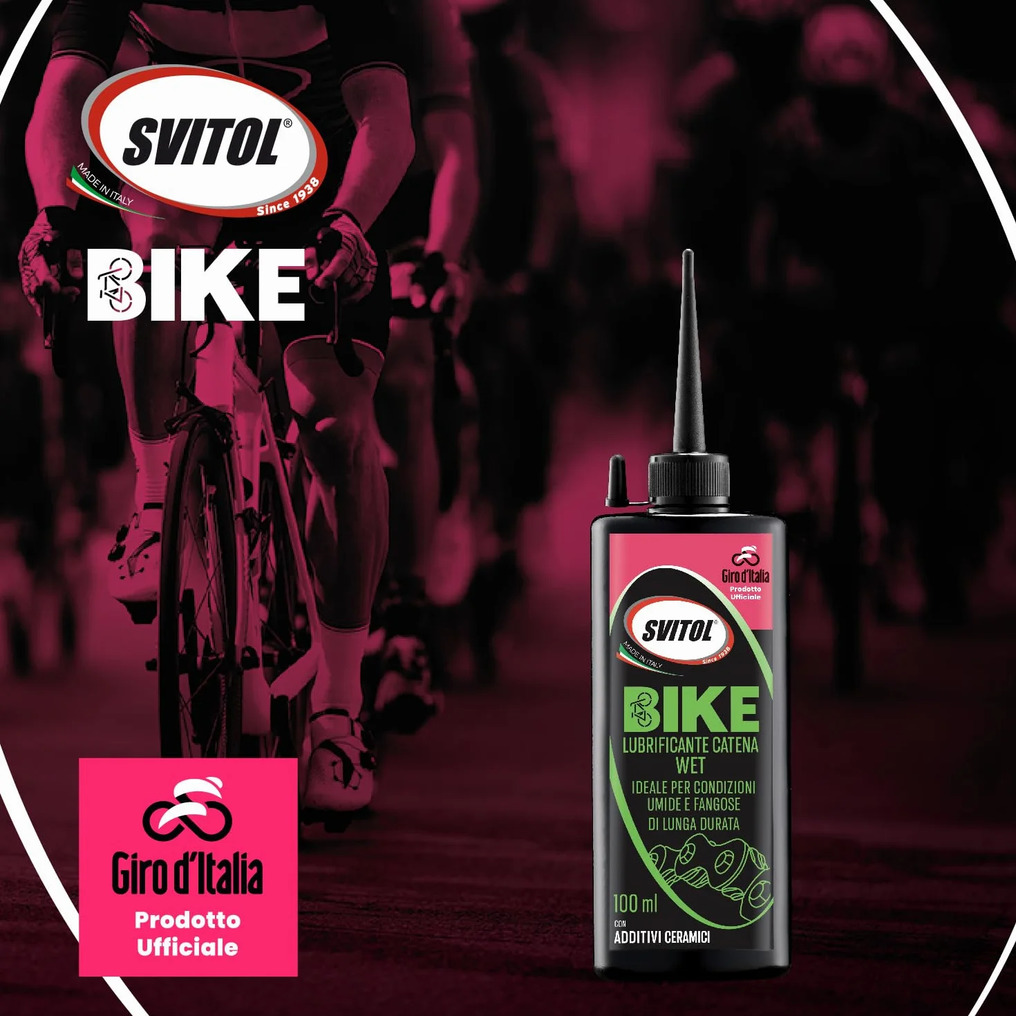 SVITOL Lubrificante Catena Wet 100 ml Speciale Giro d'Italia