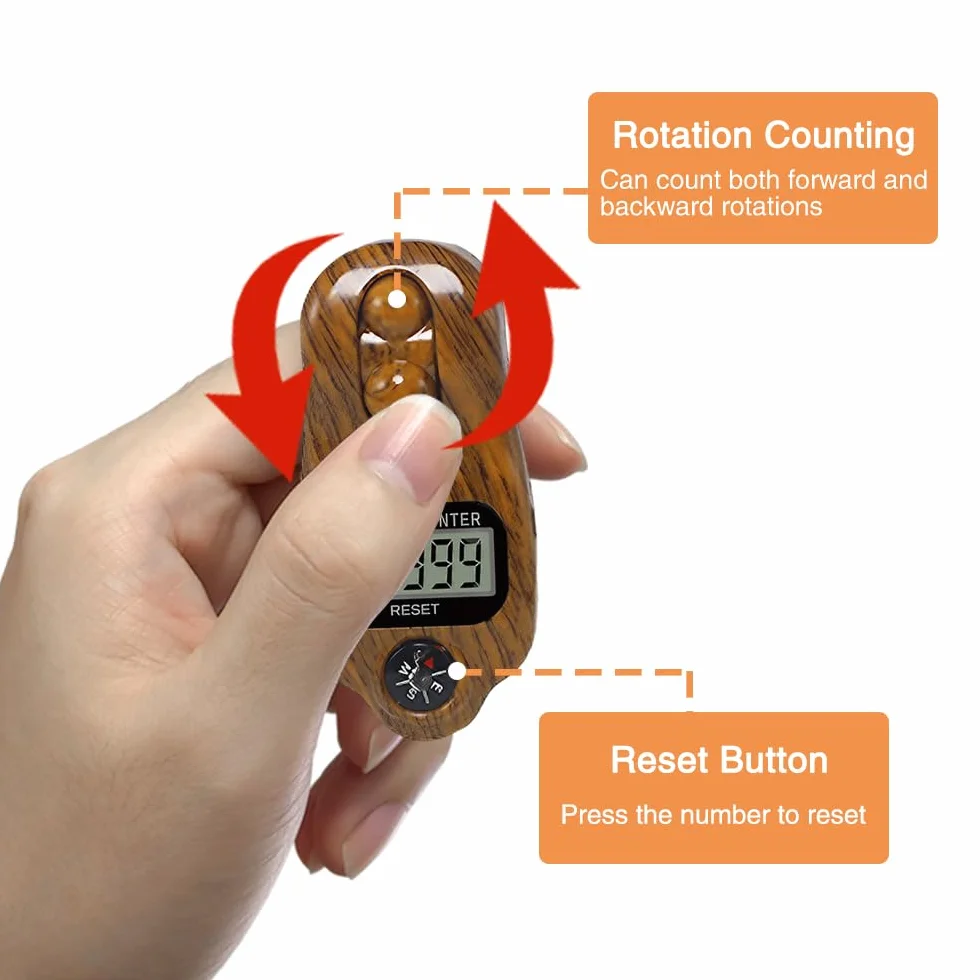 Digital Beads Counter, Contatore per Perline Buddha a 5 Cifre, Golgner