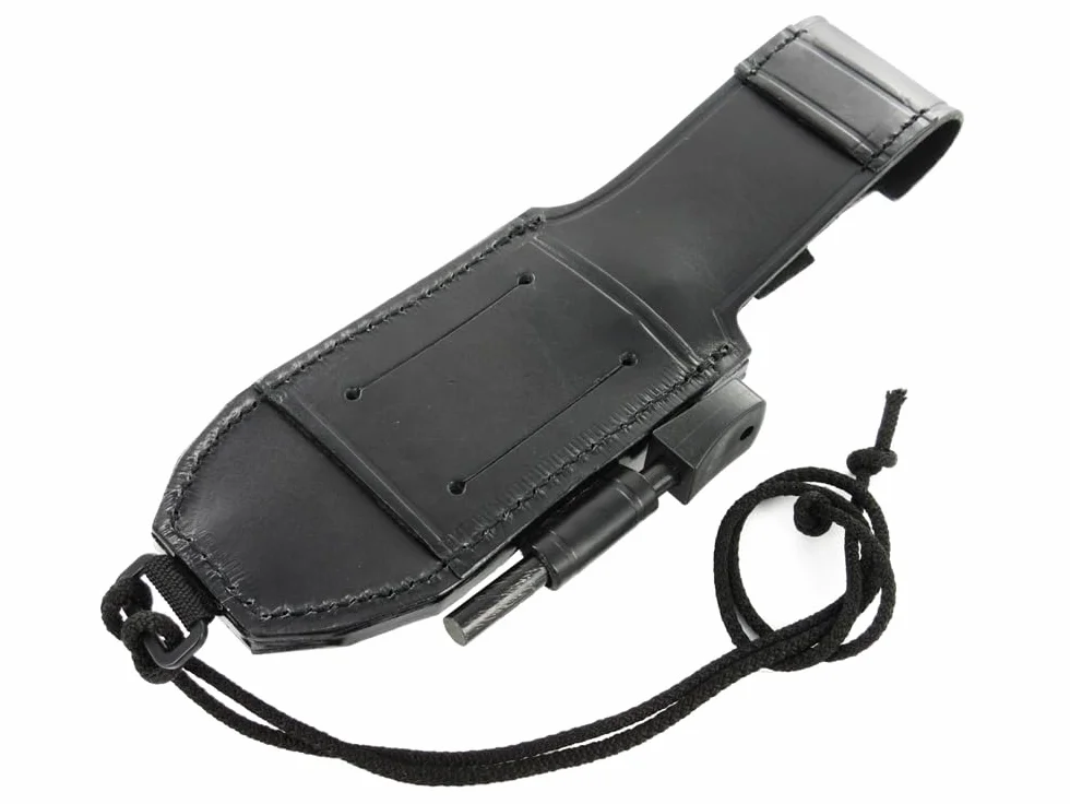 JEO-TEC Nº21 Coltello a Lama Fissa da Sopravvivenza Caccia Pesca Outdoor Campeggio, Lama in acciaio inox BOHLER N690C, Custodia pelle multi-posizionale, Fatto a mano in Spagna