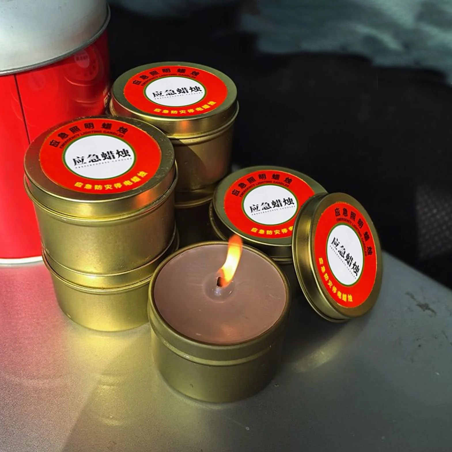 Candele antivento portatili per campeggio, luminose continue, senza odore, per avventure all'aperto
