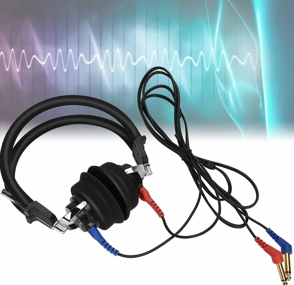 Audiometro Cuffie Tester Dell'udito Digitale Alta Sensibilità Per Audiologi Conduzione Aerea
