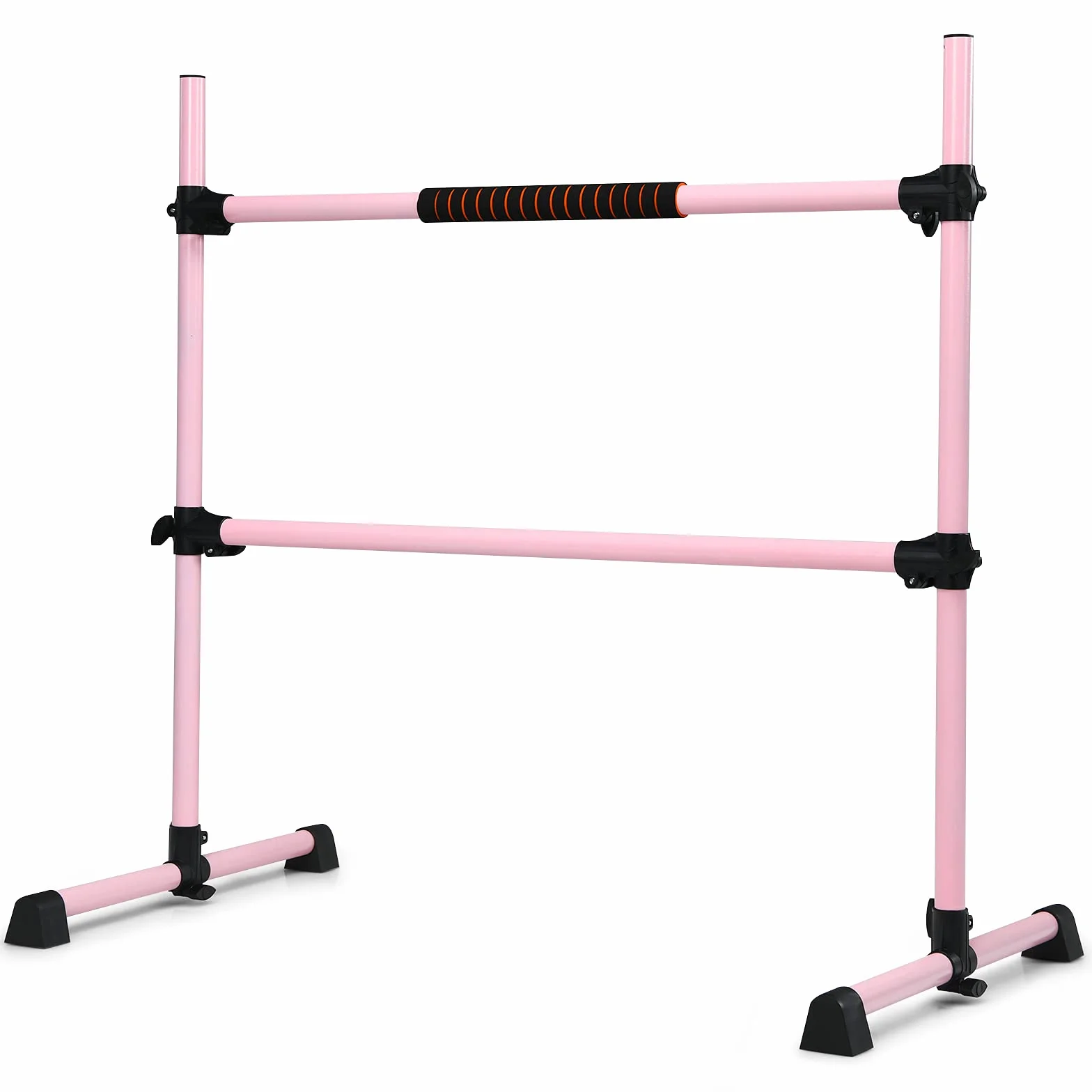 FANTASK Ballettstange, Sbarra da Ball Bambini e Adulti, Colore: Rosa, 123 x 70 x 120cm