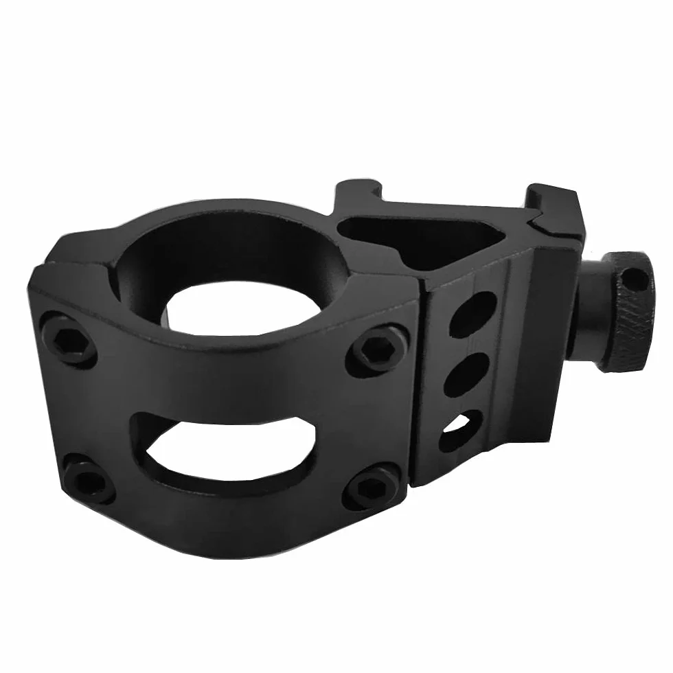 Fire Club Offset Ring 25 mm Guide 20 mm 45° Picatinny Support Torcia Surefire